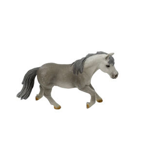 Schleich 2004 English Riding Pony Stallion Grey Gray Horse Figure Retired 13298
